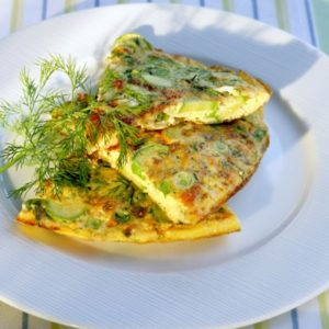 zuchinni omelette egg