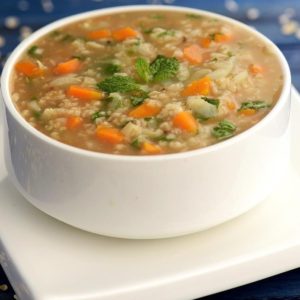 Oats vegetable soup