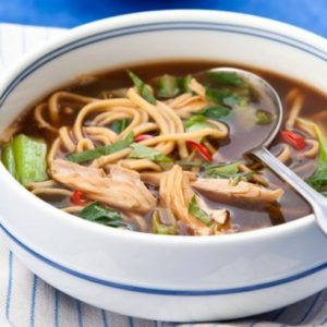 Oriental chicken soup