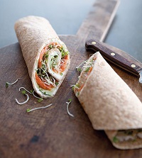Sprouts & egg wrap