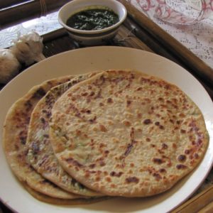 Sprouts paneer paratha