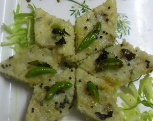Cabbage dhokla