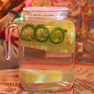 Pineapple jalapeno infused water