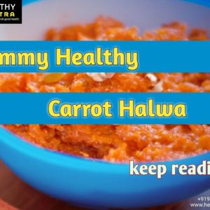 Healthy carrot halwa