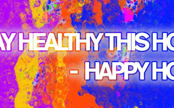 Eat healthy & play colorful Holi